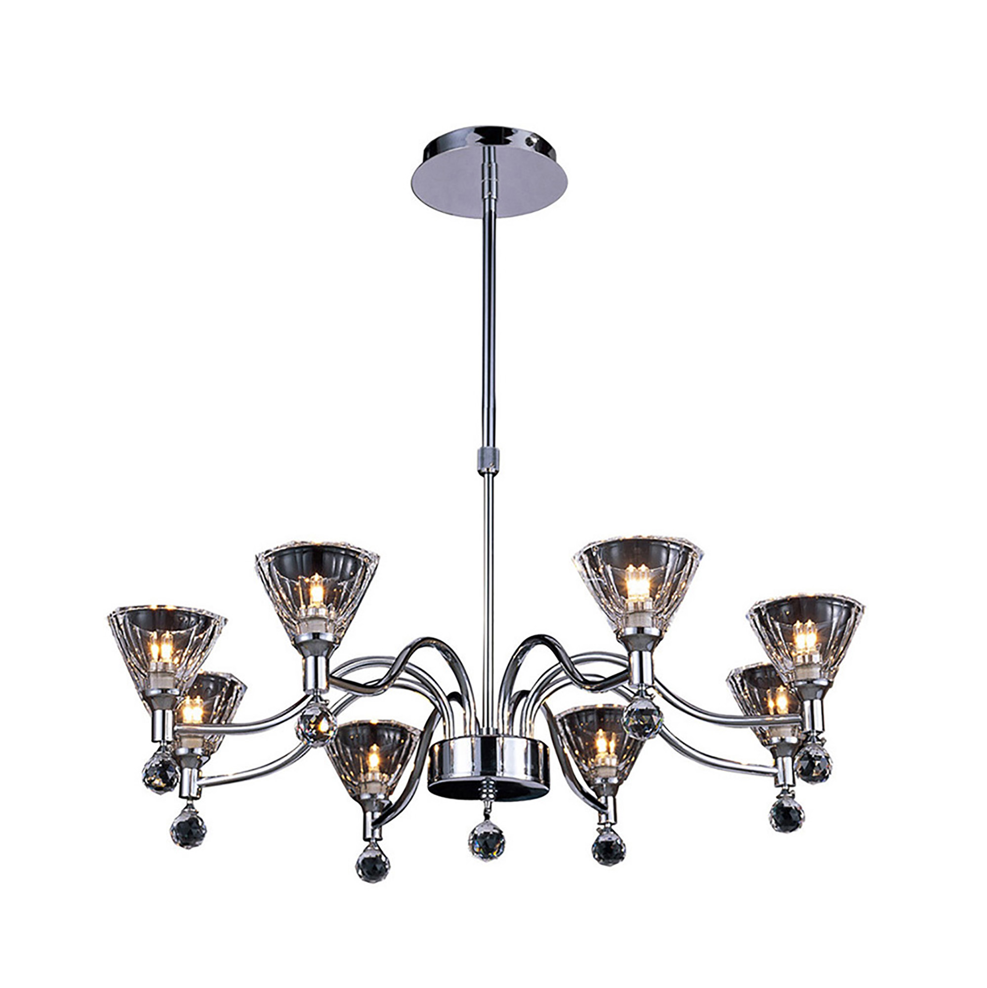 IL50348  Neptune Crystal Pendant 8 Light